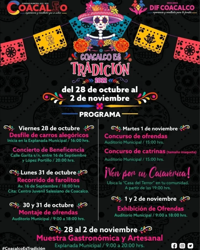 Coacalco celebra a los Fieles Difuntos con un extenso programa