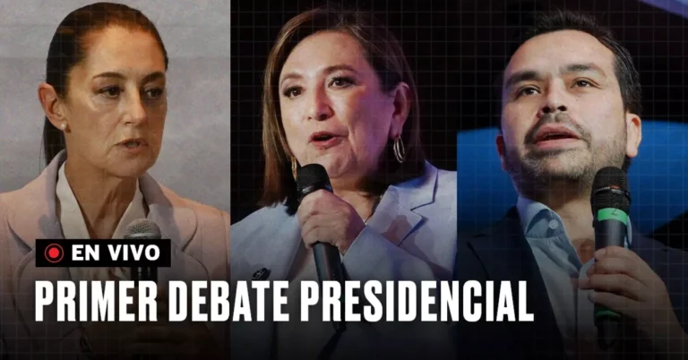 Primer debate presidencial 2024 EN VIVO hoy Claudia Sheinbaum, Xóchitl Gálvez y Álvarez Máynez